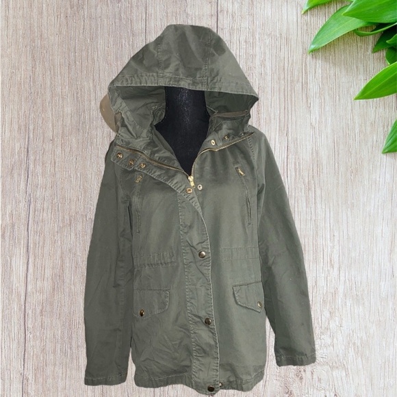 Love Tree Army green Utility jacket size medium - Picture 3 of 5